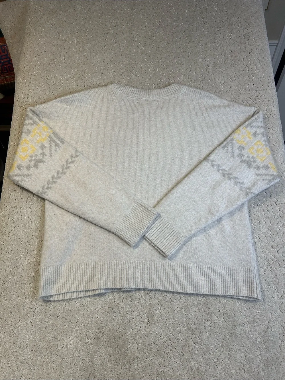 Lucky Brand Sweater Womens Fair Isle Crew Neck Pullover - Size L - Picture 2 of 7